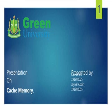 Cache memory by emad