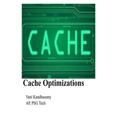 Cache optimization | PPT