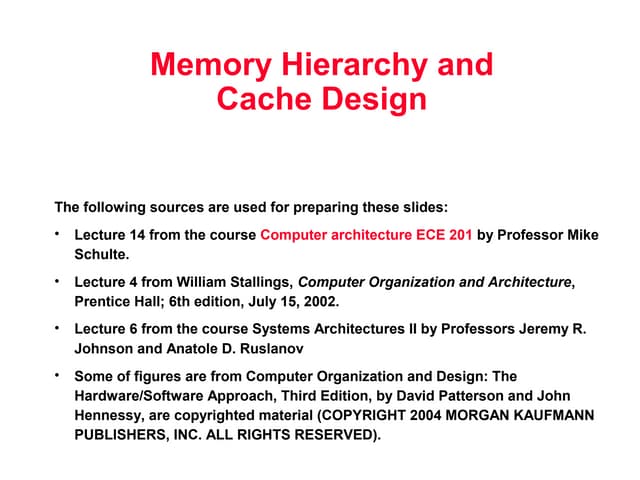 Caches microP