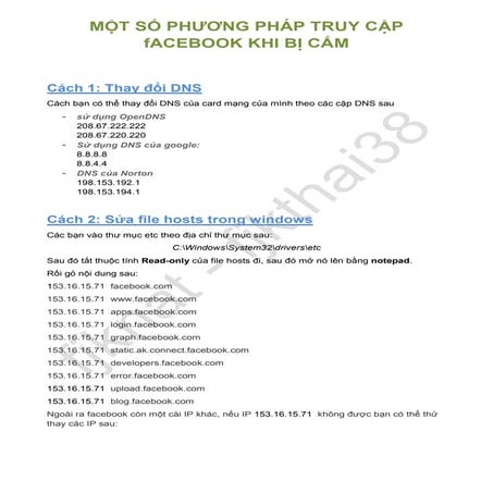 Cach khac phuc chan facebook