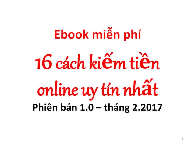 18 cách kiếm tiền online uy tín nhất
