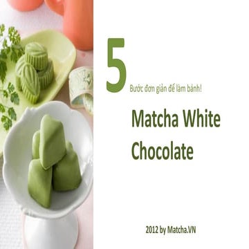 Cách làm bánh Matcha White Chocolate
