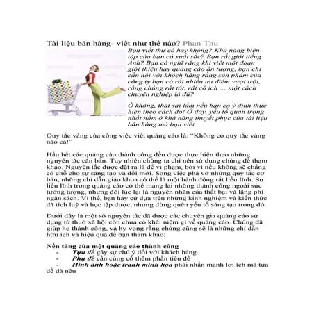 Cach viet tai lieu ban hang