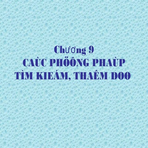 Cac phuong phap tim kiem tham do