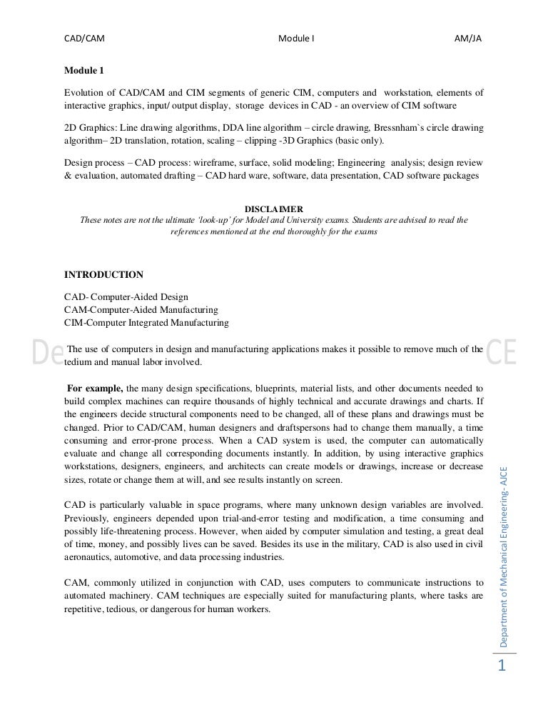 Cad cam thesis picture