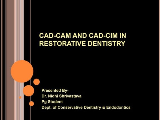 Introduction to CAD/CAM | PPTX