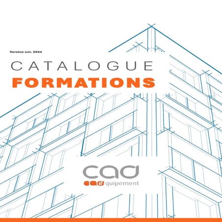 Catalogue des formations 2024 CAD Equipement | PDF