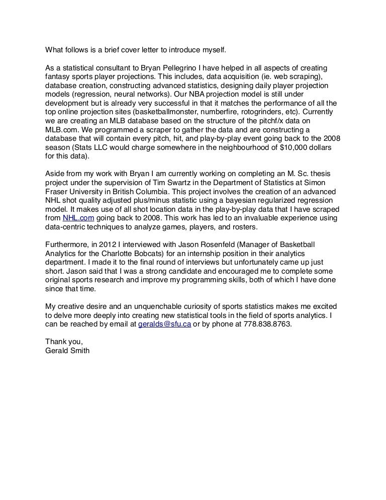 Cover Letter Pit Rho