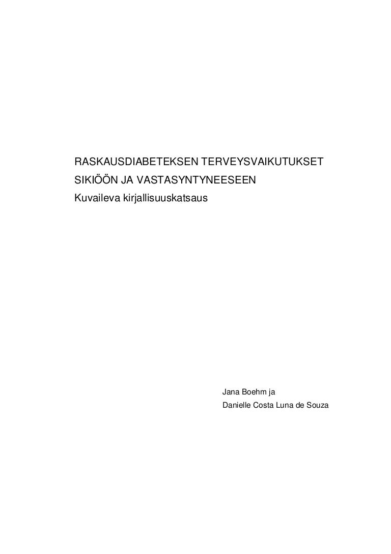 raskausdiabetes arvojen mittaus