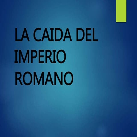 2º Civilización U1º VA: Caída de roma y surgimiento de los reinos germanos