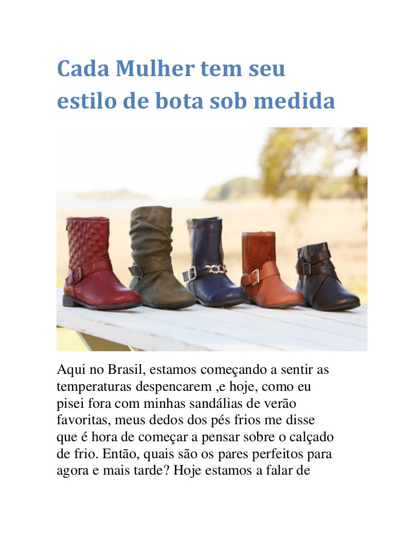 bota sob medida