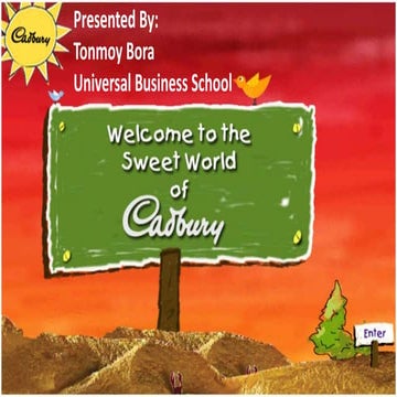 Market segmentation of the brand Cadbury