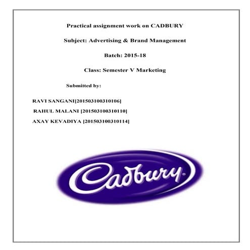Cadbury cbbe model
