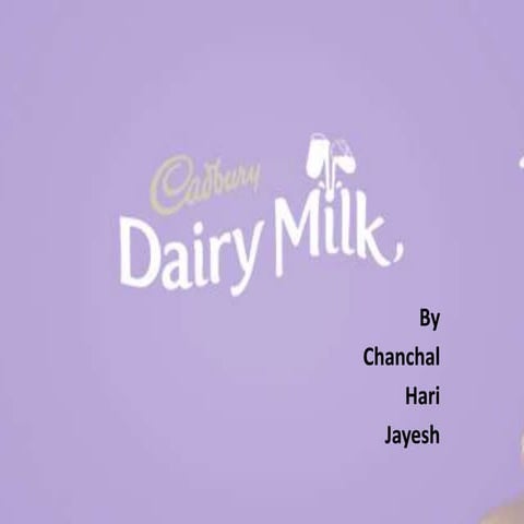 Cadbury Dairy Milk STP and 4P's