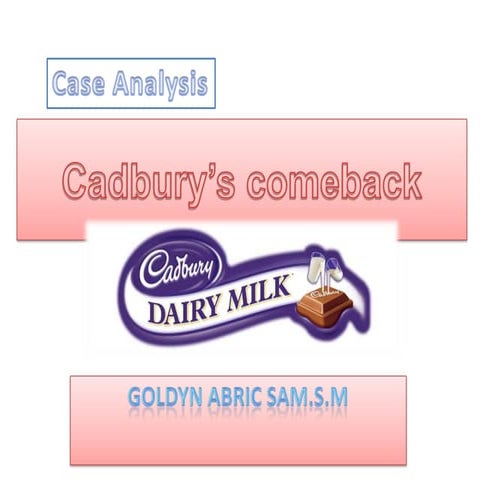 Cadbury’s comeback 
