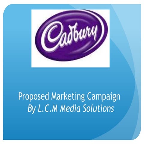 Cadburys revised marketing campaign