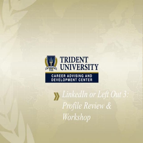 Linked In or Left Out: Profile Review and Workshop