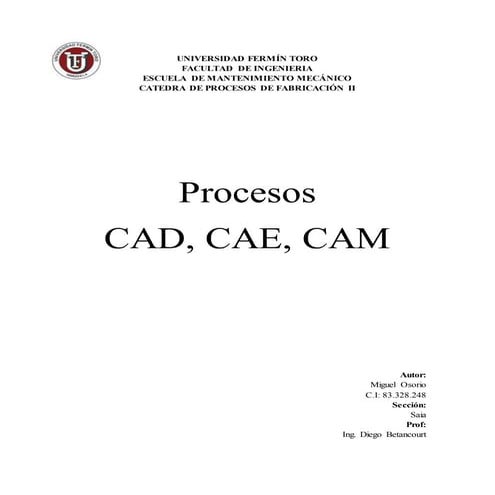 Sistemas cad cam cae capp | PPT