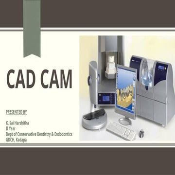 Cadcam in Dentistry | PPTX
