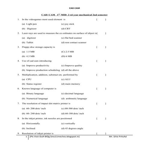 Cad cam mi d bits [pls visit our blog sres11meches]
