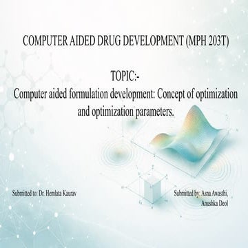 Computers in Pharmaceutical formulation | PPTX