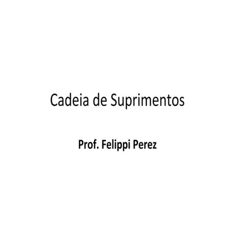 Cadeia de suprimentos