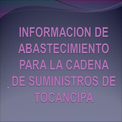 Cadena de abastecimiento suesca