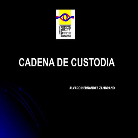 Cadena De Custodia