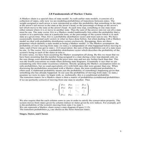 Fundamentos de la cadena de markov - Libro