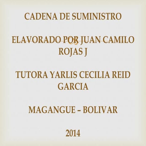 Cadena de suministro de coca cola