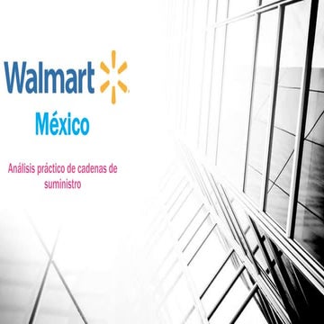 Cadena de suministro de walmart de méxico
