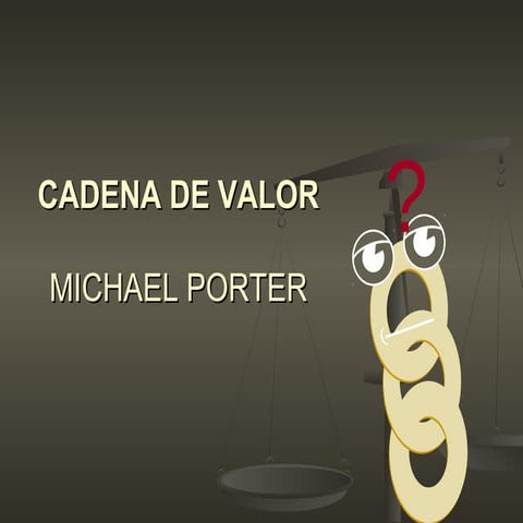 Cadenas de valor - Michael Porter