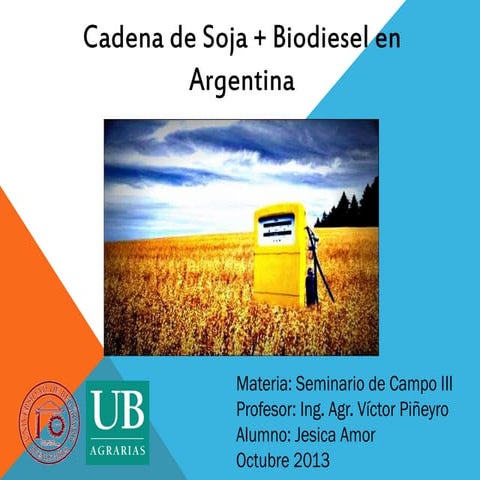 Cadena soja biodiesel  jesica amor 