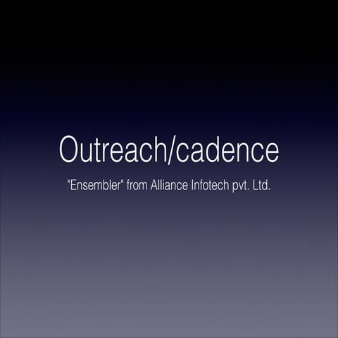 Cadence for your sales team