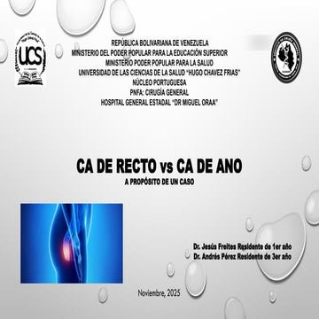 CAncer DE RECTO vs @NO y estadificación .pptx