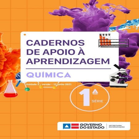 Caderno 1 serie em quimica  unidade 3