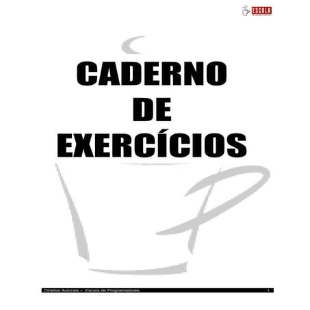 Caderno de exercícios   cobol