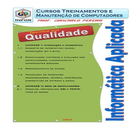 Informática Aplicada I - Prof. Giancarlo