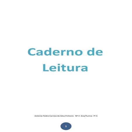 Caderno de leitura