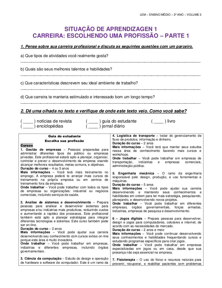 Apostila Anglo 3 Ano Ensino Fundamental Respostas