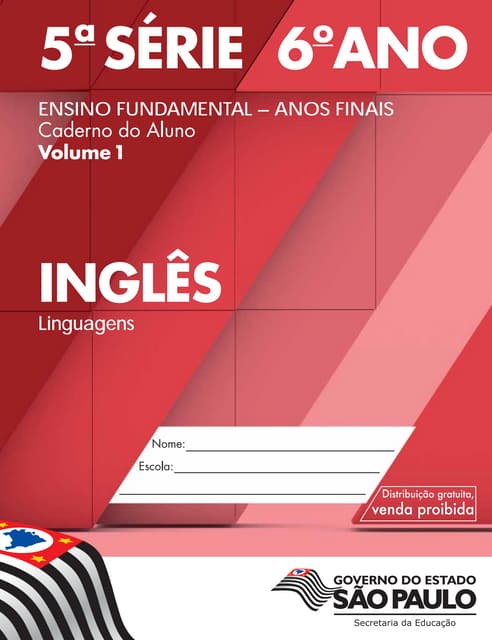 Caderno do aluno ingles vol1 6ano