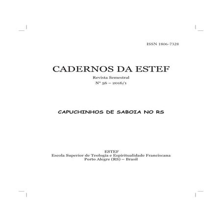 Capuchinhos de saboia no Rio Grande do Sul