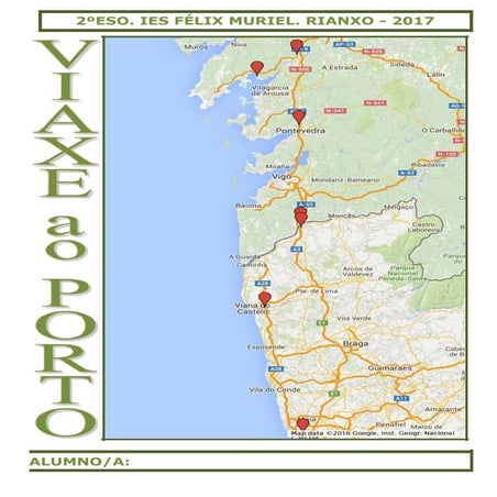 Caderno viaxe ao Porto