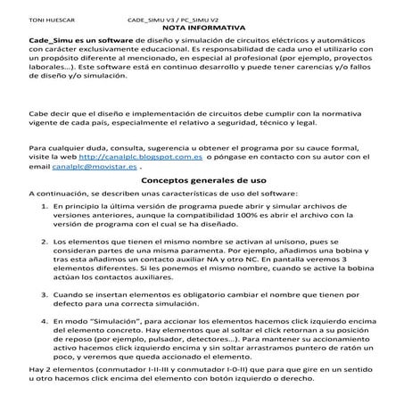 Cade simu manual de funcionamiento2