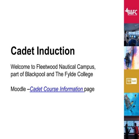 Cadet induction presentation