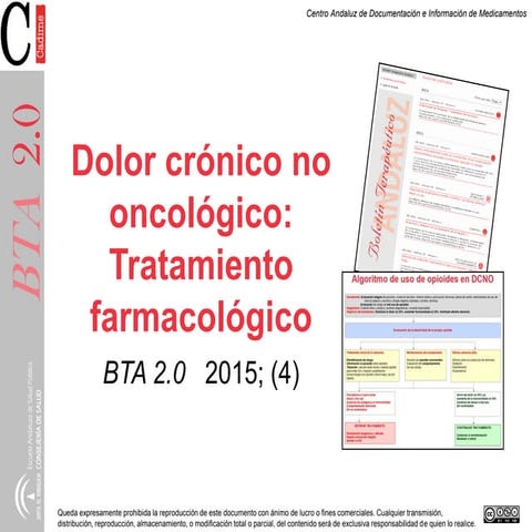 Dolor crónico no oncológico: tratamiento farmacológico