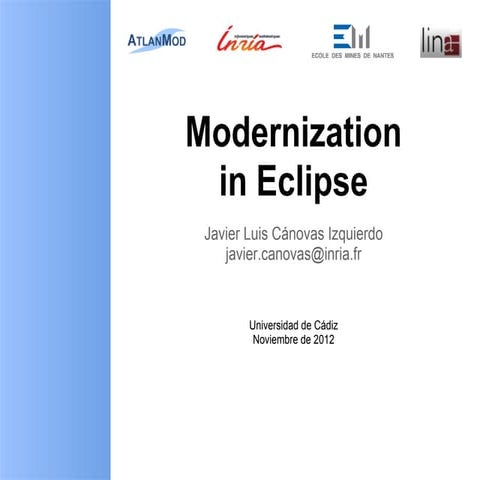 Modernization in Eclipse