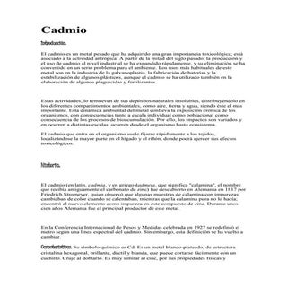 Cadmio