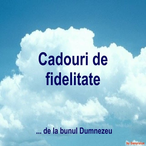 Cadouri de fidelitate