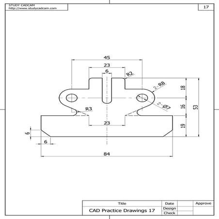 Cad practice drawings 17